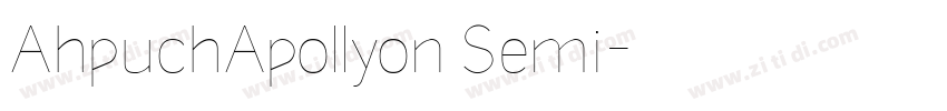 AhpuchApollyon Semi字体转换